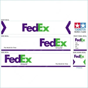 Tamiya 14th Scale 56302 56319 Trailer Laminated Decals Sticker FedEx Ground Kit - Picture 1 of 6