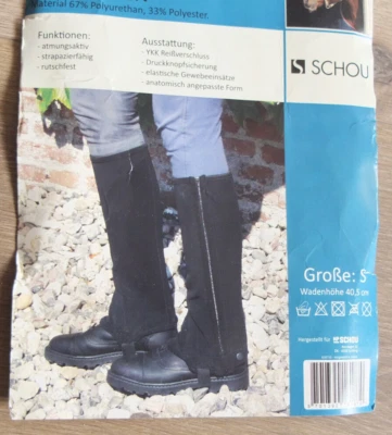 * SCHOU REITLETTEN schwarz XXS-XXL - Bild 1 von 4