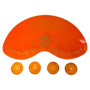 Lambretta Series 1 Li TV Ulma Flyscreen And Fixing Kit - Orange - Picture 1 of 9