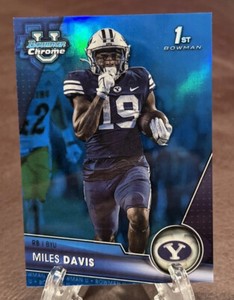 2023 Bowman Chrome University MILES DAVIS *1st Bowman Blue Refractor* #17/199