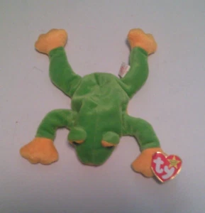 Ty Beanie Baby Smoochy the Frog DOB October 1, 1997 With Tags - Picture 1 of 2
