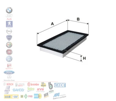 FILTRO ARIA DODGE CALIBER JEEP COMPASS PATRIOT 2.0 CRD 4x4 AR18.102 - Immagine 1 di 3