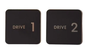 NEW Metal Apple Floppy Disk II Drive Badge PAIR for II II Plus IIe - Picture 1 of 1