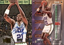 David Benoit Signed 1995 Metal #108 Card Utah Jazz Auto AU