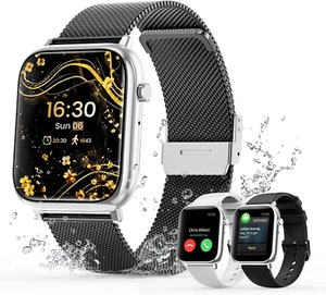 Smartwatch Damen Frauen mit Telefonfunktion Armbanduhr Sportuhr Fitnessuhr - Bild 1 von 7