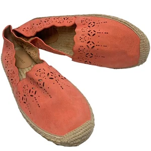 Alpargata plana de yute de gamuza coral Banana Republic para mujer talla 10 M nueva sin caja - Imagen 1 de 11