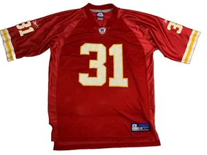 Camiseta deportiva roja local Reebok NFL Equipment XL Kansas City Chiefs Priest Holmes #31 - Imagen 1 de 10