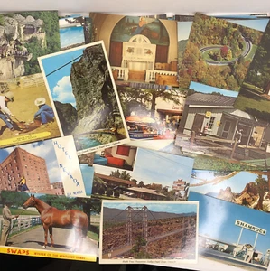 100 Vintage Travel Postcards USA 1950s-1970s Lot Vacation Souvenir - Picture 1 of 9