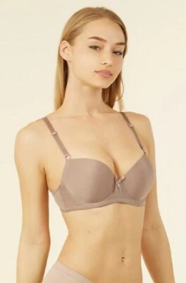 COLORIDO SUJETADOR 34B SEXY PUSH-UP BALCONETTE Espresso/Champán/Rosa/Escarlata/Negro Foto 1 de 4