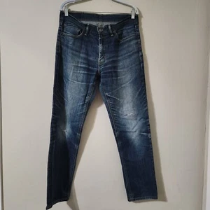 Levi's 541 Blue Denim Jeans size 34×32 distressed faded wash denim - Picture 1 of 5