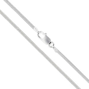 Sterling Silver Snake Chain 1.2mm Solid 925 Italy New Brazilian Necklace