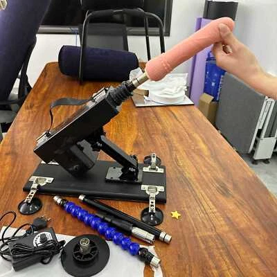 Hands Free Thrusting Sex Toy Portable Sex Machine for Men Women w Big Dildo BDSM - Image 1 of 4