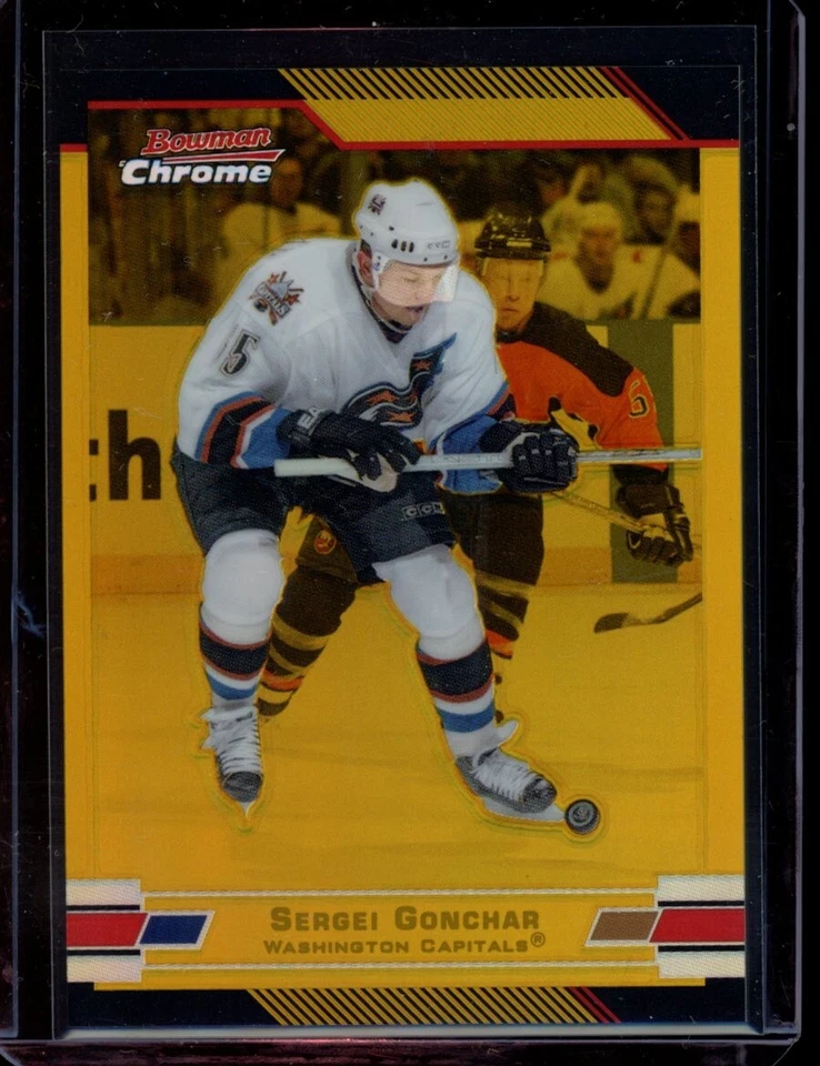 Sergei Gonchar 2003-04 Bowman Chrome Hockey #54 Gold Refractor /50 - Image 1 of 2