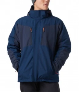 Stoic 3-in-1 Ski Snow Jacket Parka  Large Navy Blue Removable Inner Jacket - Picture 1 of 11