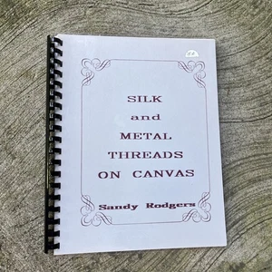 Silk and Metal Threads on Canvas 1989 Sandy Rodgers - Foto 1 di 11