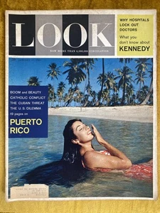 Look Magazine January 17 1961 US Dilemma Puerto Rico - Cuba - Kennedy - Vintage - Picture 1 of 14