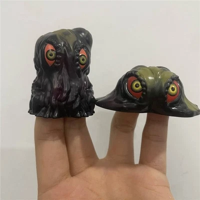 2pcs Ensky Godzilla Movie Monster Hedorah Sofvi Puppet Mascot Vinyl Figure Toy - Image 1 of 4