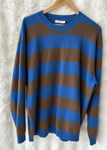 BASSIKE Unisex Universal Striped Knit Jumper Wool Cashmere Size L $495 - Picture 1 of 7