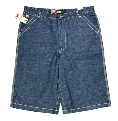 Pantalones Cortos Vaqueros Vintage Y2K Ecko Denim Pantalones Cortos Sueltos Patinador Para Hombre Talla 40 Hip Hop Nuevos con Etiquetas Foto 1 de 4