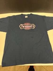 Vintage 97” Paramount Parks - Long Sleeve Kings Island Shirt Adult 2XL Navy Blue - Picture 1 of 12