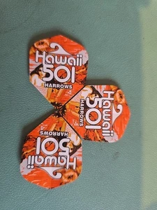 Ultra Rarale Harrows Wayne Mardle Hawaii 501 Dart Flights X 3 - Picture 1 of 2