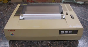 Vintage RARE CANON A-1210 Printer - Made in Japan- Powers on / Test Page Printed - Picture 1 of 13