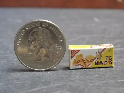 HANDLEY Dollhouse Miniature Fig Newtons Cookies Food Box 1:12 scale E2 Dollys Gallery