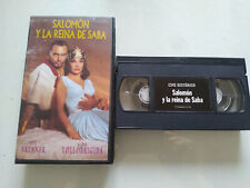 Salomon Y La Queen de Saba Yul Brynner Lollobrigida - VHS Tape Spanish T2