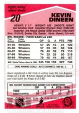 1989-90 O-Pee-Chee Tembec Test #20 Kevin Dineen