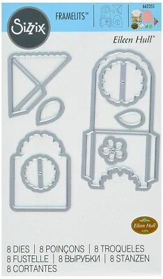 Sizzix Framelits Bookmark, Pocket & Tag 8pk #662355 Retail $19.99 by Eileen Hull - Image 1 of 4