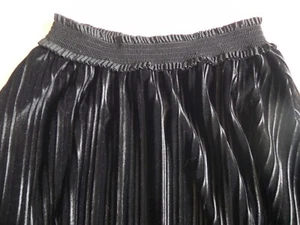 Laundry by Shelli Segal~Black Crinkle Velour Skirt size XS~LN - Picture 1 of 5