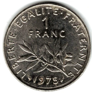 1975 FRANCE 1 FRANC ~ YOU GRADE IT ~ PLEASE SEE THE SCAN stk fr302 - Picture 1 of 4