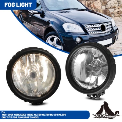 Repuesto luces antiniebla transparentes para Mercedes-Benz ML320 ML350 ML430 ML500 1998-2005 Foto 1 de 4