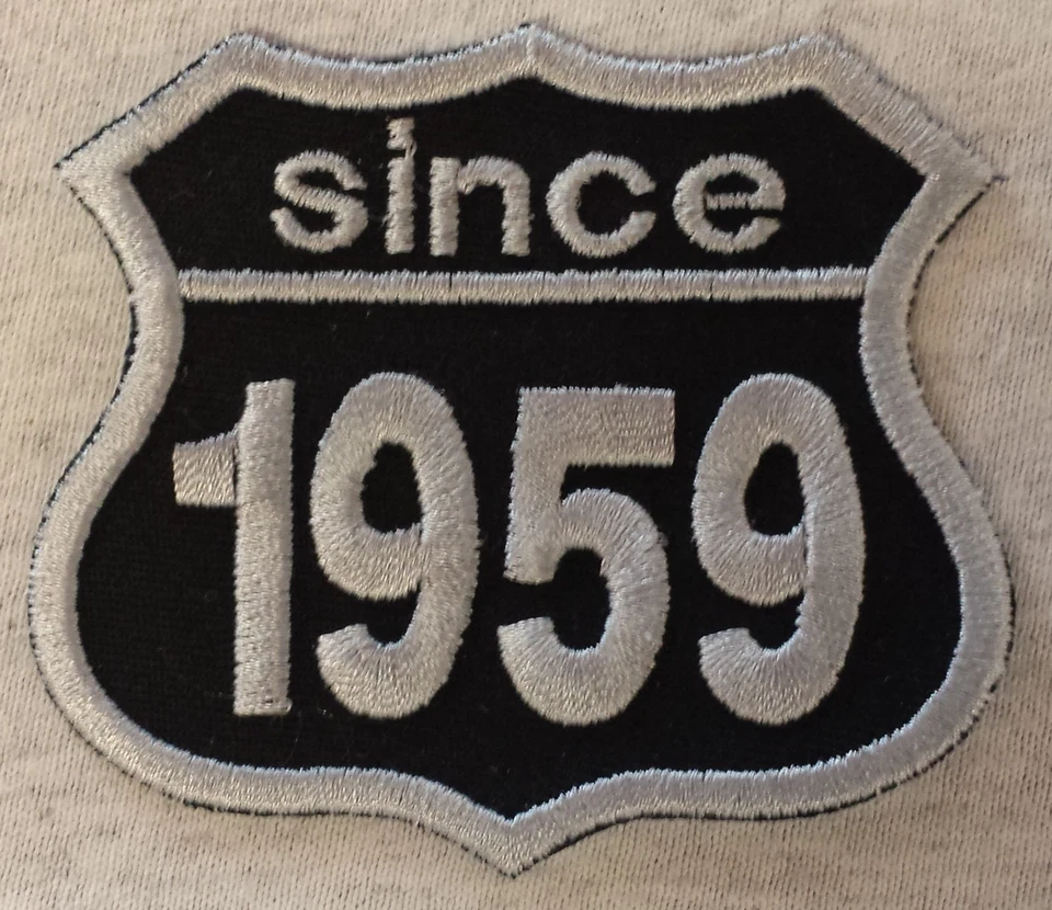 PABA Patch Aufnäher Jahreszahl since 1959 Biker Hot Rod Custom