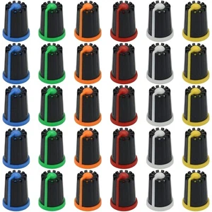 Knob Zone Pack of 30 6mm Splined Mixed Colour Audio Rotary Control Potentiometer - Picture 1 of 1