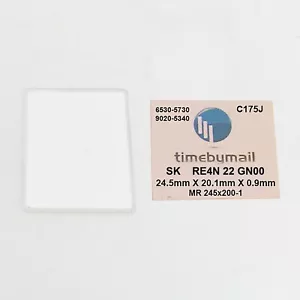 Reloj de Vestir Para SEIKO 6530-5730 / 9020-5340 Vintage Cristal 24.5mmX20.1mm C175J - Imagen 1 de 3