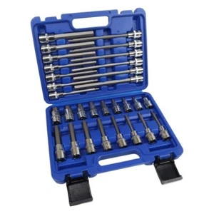 US PRO 30pc 1/2" Dr Hex Allen Key Bit Socket Set Shallow & Deep 5mm - 19mm 3229 - Picture 1 of 3