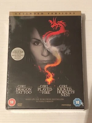 Girl with The Dragon Tattoo Trilogy (Extended Versions Region 2 Boxset) Swedish - Image 1 of 4