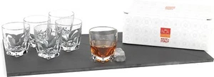 Crystal Diamante Whisky Tumblers  Set of 6 27cl Crystal Whiskey Drinking Glasses - Picture 1 of 10