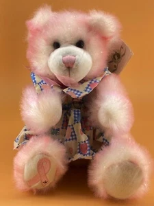 Build A Bear Workshop “Hopeful Wishes” Pink Breast Cancer Teddy Bear NWT - Picture 1 of 10