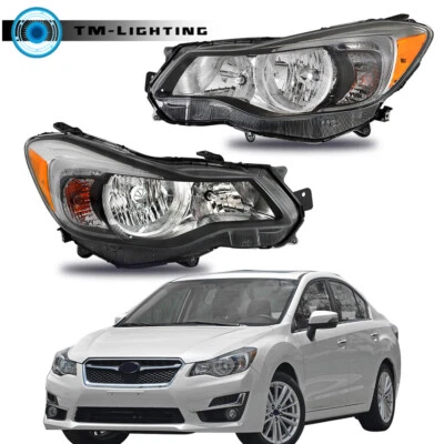 Headlights Halogen For 2012-2015 Subaru Impreza/2013-16 Crosstrek L+R Headlamps - Image 1 of 4