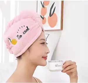 Hair Drying Wrap Towel ultra soft super absorptive Quick Dry Hat Cap Turban - Picture 1 of 8
