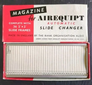 Magazine For Airequipt Automatic Slide Changer Complete With 32 Slides, Vintage, - Picture 1 of 1