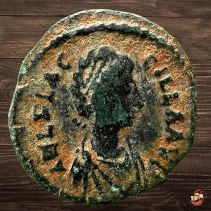 Moneda nummo bizantino - Aelia Flaccilla - SALVS REIPVBLICAE Teodosio I @n648 - Imagen 1 de 9