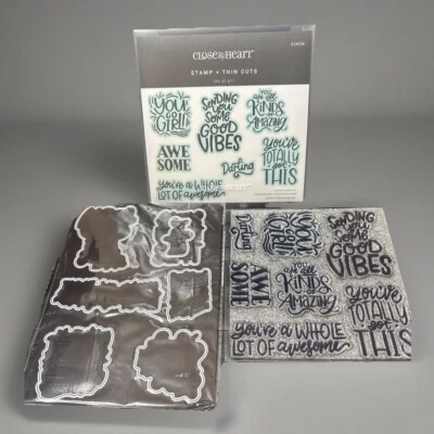 Штамп и тонкие вырезы CTMH YOU GO GIRL #CC9238 новые!! - Изображение 1 из 4