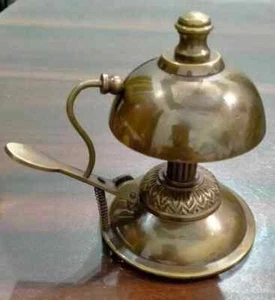 Nautical Antique 5" Brass Table, Hotel, Reception, Office ,Counter ,School Bell - Picture 1 of 4