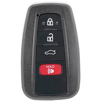 Carcasa/cubierta de llavero inteligente remoto de 4 botones para Toyota Corolla RAV 4 Camry Foto 1 de 4