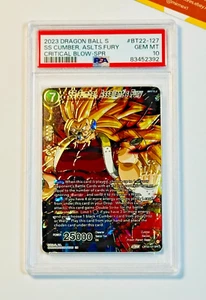 Dragon Ball Super PSA 10 SS Cumber Asl Fury #BT22 127 Critical Blow 2023 English - Picture 1 of 3