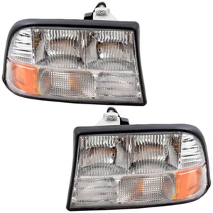Headlights Set fits GMC Jimmy Sonoma Pickup Oldsmobile Bravada Pair Headlamps - Picture 1 of 9