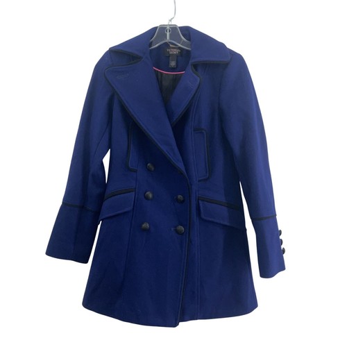 UNDERCOVER Cappotto donna Victoria's Secret doppiopetto blu lana pea taglia 4 